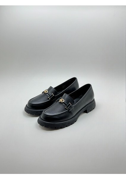Kadın Hakiki Deri Loafer Yüksek Taban Tokalı Günlük Ayakkabı Bucy modelleri