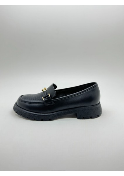 Kadın Hakiki Deri Loafer Yüksek Taban Tokalı Günlük Ayakkabı Bucy fırsatları