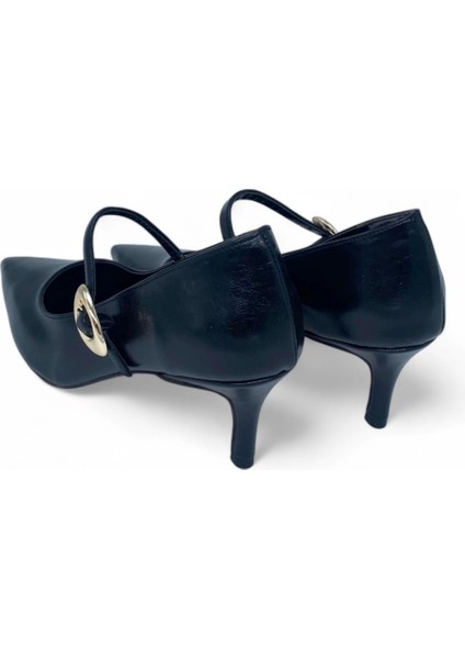 Siyah Toka Detaylı Bantlı Kadın Ayakkabı - Timeless Charm modelleri