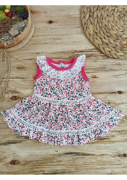 Kır Çiçeği Lila Kız Bebek Elbisesi Çocuk Takım 3-6-9-12 Ay Bebek Takımları Kıyafetleri Bebek Giyim