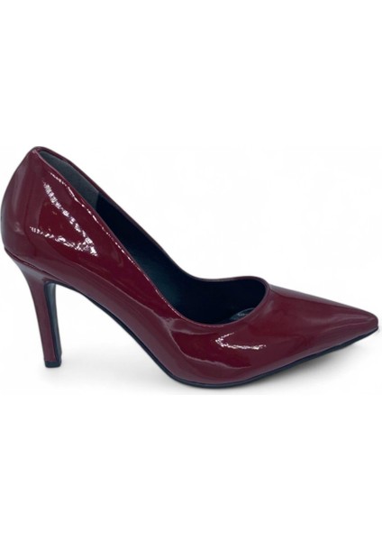 Rugan Kadın Bordo Stiletto - Crimson Luxe