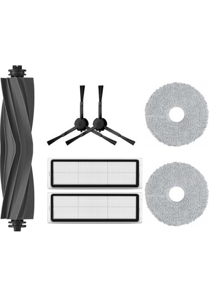 Dreame Bot L10S Pro Uyumlu Yedek Silikon Fırça Hepa Filtre Mop Seti-7 Parça (Yurt Dışından)