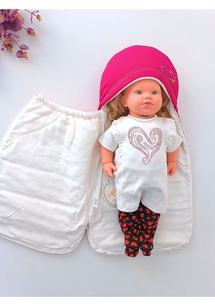 Arabalı Aslan Fermuarlı Kundak Fuşya