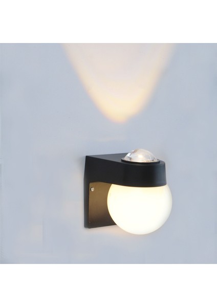 12 Watt Modern Tasarım Iç ve Dış Mekan, Bahçe, Balkon, Banyo Apliği Günışığı LED Armatür Duvar Aplik
