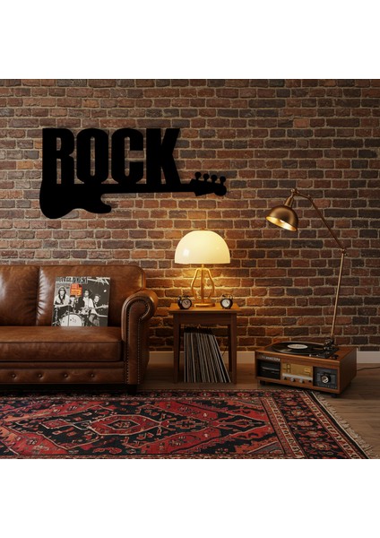 Rock'n Roll Temalı Ahşap Duvar Tablosu