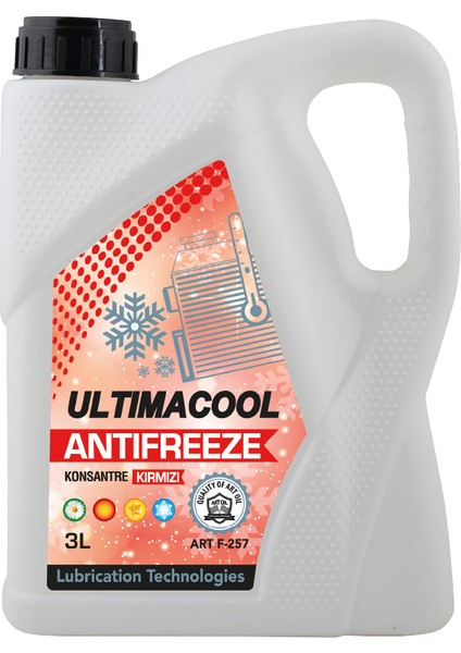 Super Kırmızı Konsantre Antifriz Red Antıfreeze (3lt)