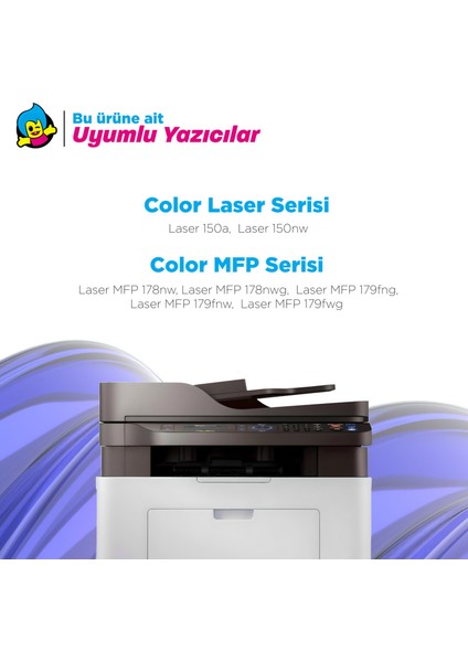 Hp Color Laser 150NW Muadil Toner Seti ( Siyah - Mavi - Sarı - Kırmızı )