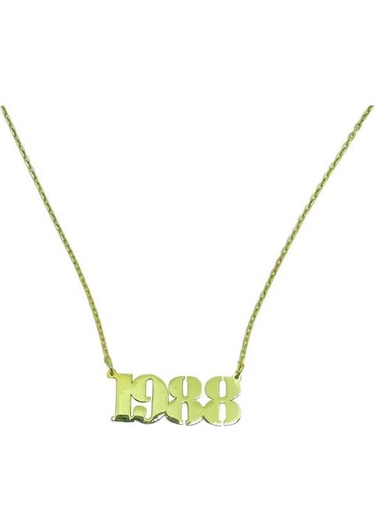 Tarihki Kişiye Özel Gümüş Kolye