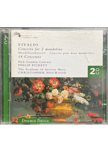 (Plak Değildir CD Dir) CD Vivaldi Concerto For 2 Mandolins Double CD