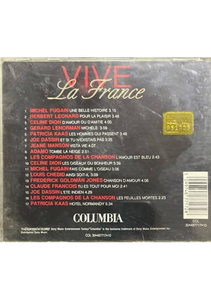 (Plak Değildir CD Dir) CD La France Vive CD