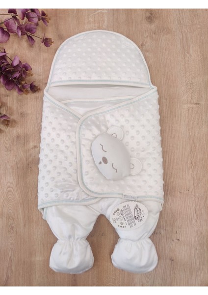 Oyuncaklı Ayaklı Kundak Ekru-Mavi fiyatları