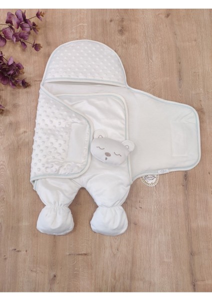 Oyuncaklı Ayaklı Kundak Ekru-Mavi modelleri