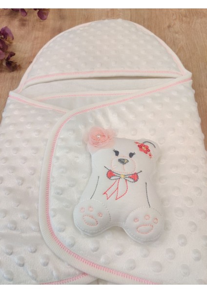 Oyuncaklı Ayaklı Kundak Ekru-Mavi