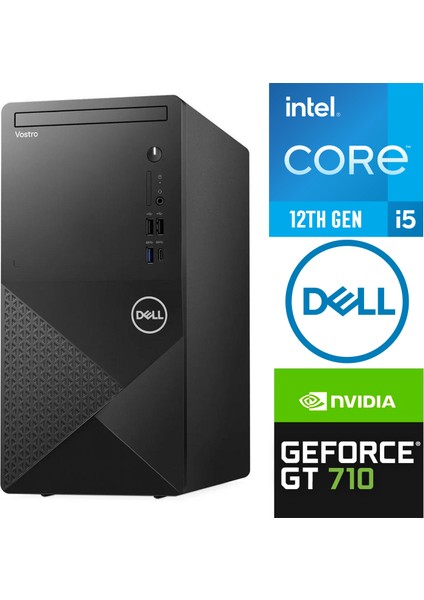 Vostro 3030 I5-12400 16GB 512GB SSD 2 GB GT710 Windows 11 Pro Masaüstü Bilgisayar Masaüstü Bilgisayar N6004VDT3030MTU 019