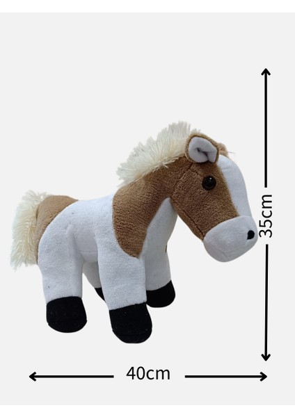 Peluş Sesli Alaca At - 40CM fiyatları