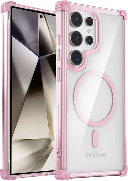 Samsung Galaxy S22 Ultra Şeffaf Kılıf, Magsafe ile Uyumlu, Hibrit Manyetik Cep Telefonu Kılıfı Samsung Galaxy S22 Ultra (Yurt Dışından)