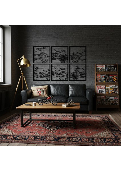 Motor Tınısı Temalı Ahşap Duvar Tablosu