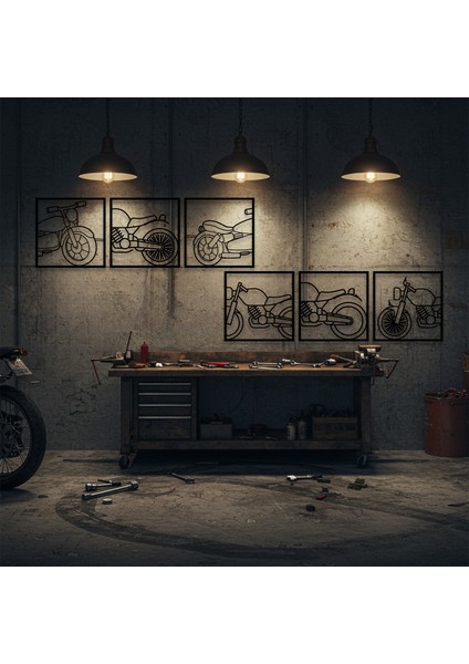 Motor Tınısı Temalı Ahşap Duvar Tablosu