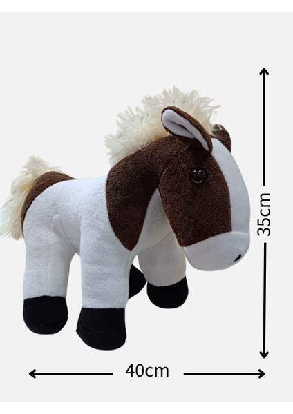 Peluş Sesli Alaca At - 40CM fiyatları