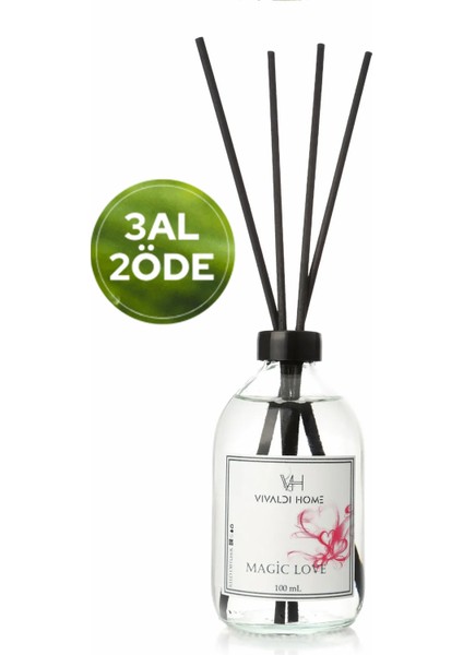 Magic Love Çubuklu Oda Kokusu Esansiyel Uçucu Yağ 100 ml