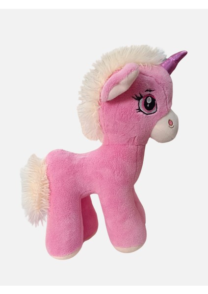 Peluş Boynuzlu At Pony - 40CM