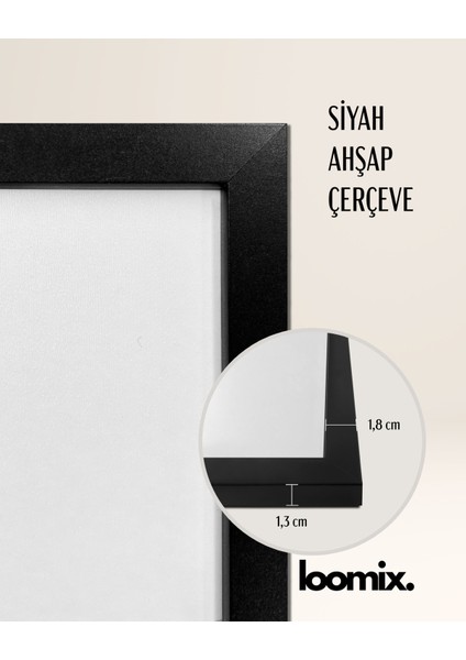 Ahşap Çerçeveli 3 Lü Soyut Tablo Home Ev Dekor 15x21