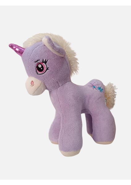 Peluş Boynuzlu At Pony - 40CM