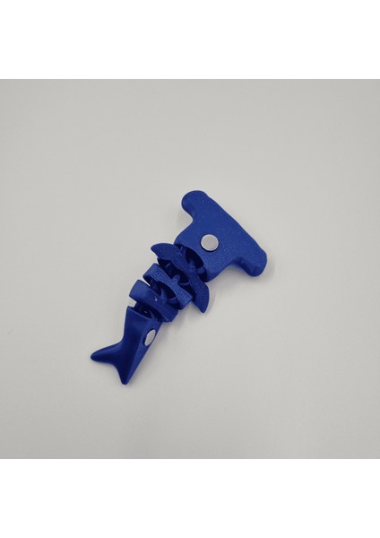 Çekiç Başlı Köpek Balığı Magnet Tekli - Safir Mavi