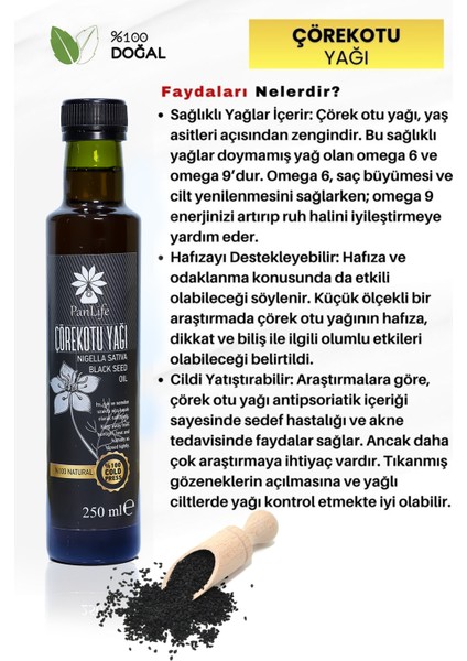 Çörek Otu Yağı 250 ml