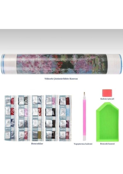 Hı Stone 5d Elmas Boncuk Taş Işleme Mozaik Goblen Kit 50X40CM GC89247 fırsatları