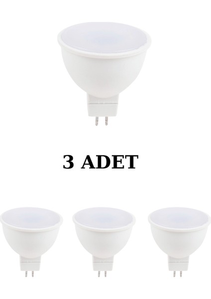 KES046B 5W LED Ampul G5.3 Duy Beyaz Işık - 3’lü Paket