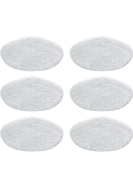 6 Adet Yıkanabilir Paspas Bezi Buharlı Süpürge Için Mikrofiber Mops Bez Parçaları Aksesuarları Değiştirme (Yurt Dışından)