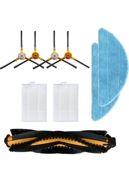 Abır X5 X6 X8 Robotlu Süpürge Ana Silindir Fırça Yan Fırça Filtre Paspas Bezi Hepa Filtre Yedek Parça Değiştirme (Yurt Dışından)
