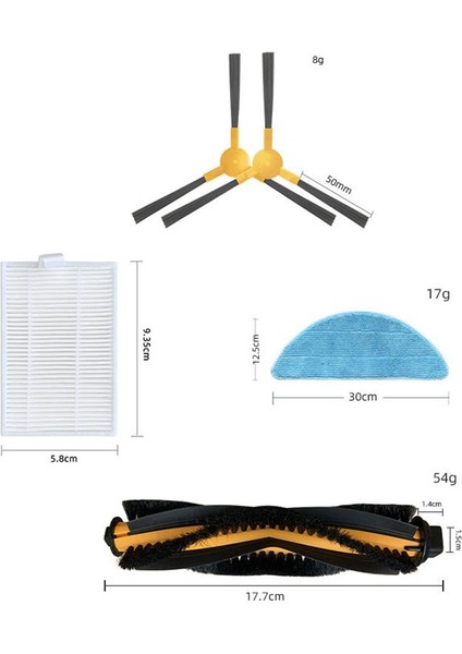 Abır X5 X6 X8 Robotlu Süpürge Ana Silindir Fırça Yan Fırça Filtre Paspas Bezi Hepa Filtre Yedek Parça Değiştirme (Yurt Dışından) fırsatları