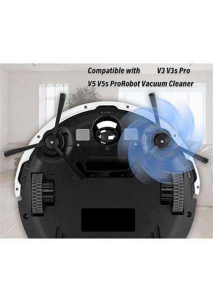 Yan Fırça ve Filtrelerin Değiştirilmesi V3 V3S V5 V5S V5S Pro Robot Süpürge (Yurt Dışından) fırsatları