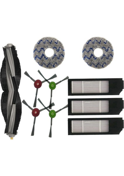 Elektrikli Süpürge Ana Yan Fırça Filtresi T10 Turbo Yedek Aksesuar Seti Için Bez Paspas (Yurt Dışından)