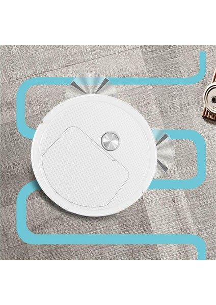 Akıllı Süpürme Robotu Ev Mini Süpürge Süpürme ve Vakumlama Kablosuz Elektrikli Süpürge Ev Kullanımı Için Süpürme Robotları, A (Yurt Dışından)