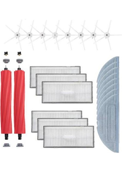 S7 T7S T7S Artı Hepa Aksesuarı Filtre Ayrılabilir Kauçuk Ana Yan Fırça/paspas Bezi Elektrikli Süpürge Parçaları (Yurt Dışından)