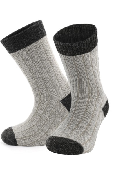 4 Çift Alpaka Yünlü Renkli Doğal Kışlık Ayakkabı Bot Termal Çocuk Çorap 1096