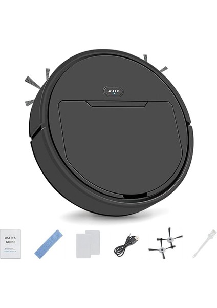 Süpürme Robotu, Otomatik Elektrikli Süpürge, Süpürme Zemini Toz Emme 3'ü 1 Arada USB Şarjı 40DB Düşük Gürültülü Robotik (Yurt Dışından)