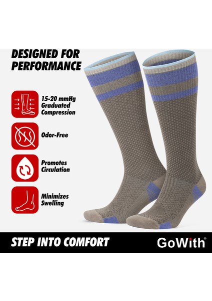 Bambu Dikişsiz Renkli Diz Boyu 15-20 mm Hg Basınçlı Kompresyon Çorap 3596 fiyatları