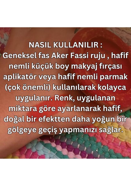 Geleneksel Fas Kırmızı Ruj - Otantik El Yapımı Kozmetik - Doğal Ruj fırsatları