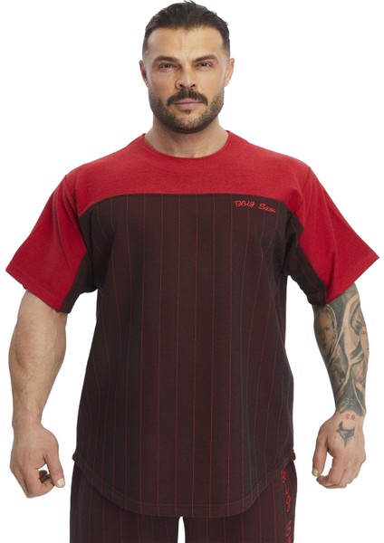 Erkek Oversize Kalın Kumaş Pamuklu T-Shirt Big Sam 3370