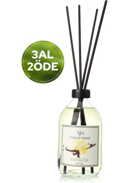 Vanilya Çubuklu Oda Kokusu Esansiyel Uçucu Yağ 100 ml