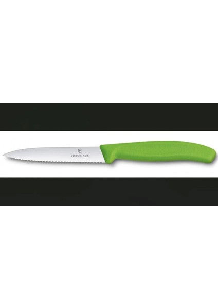 Mutfak Swissclassic 10CM Tırtıklı Soyma Bıçağı Yeşil 1 Adet