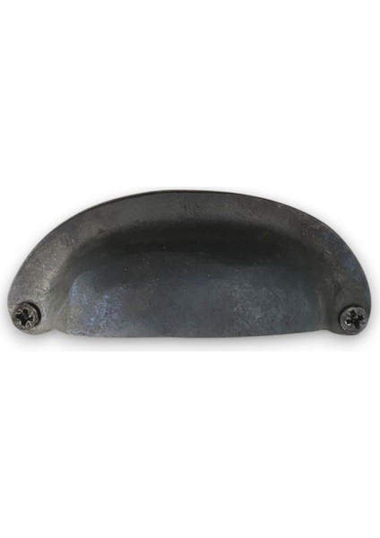 Pirinç Döküm Oksit Siyah 9 cm Tas/çanak/midye Kulp (Ömür Boyu Garanti)
