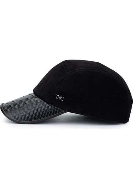 Erkek Hakiki Deri Siyah Süet Beyzbol Şapka 524 1131 Spk Y25 Sıyah Suet/yln modelleri