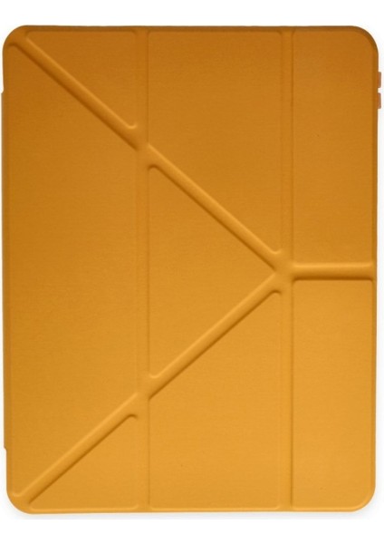 Apple Ipad 10. Nesil 2022 10.9 Inç Kılıf Kalem Bölmeli Silikon Standlı Kılıf Origami