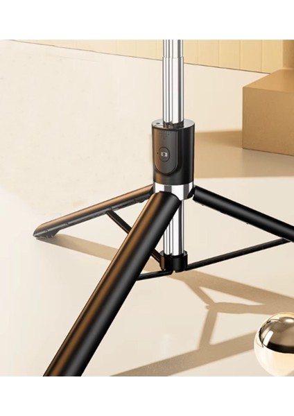 Uzaktan Kumandalı 1,7m Büyük Boy Tripod Pro Selfie Çubuğu Yatay ve Dikey 360° Döndürülebilir Tutucu R1S-L