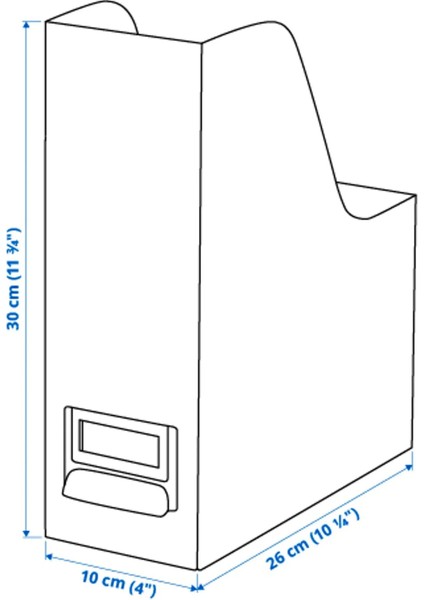 Ikea Tjog Koyu Bej Dosyalık 2 Adet